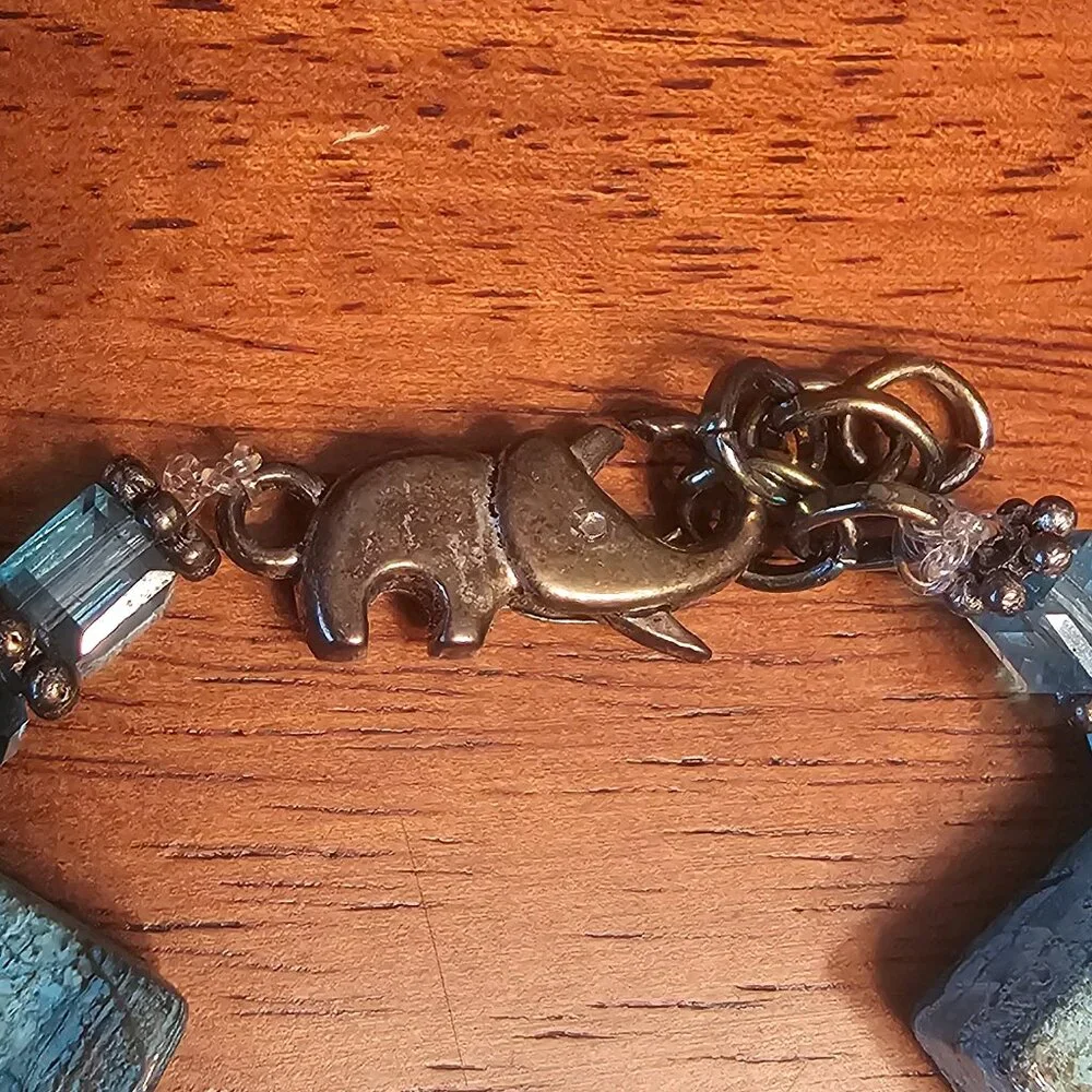 Labradorite gemstone bracelet - Picture 2 of 6